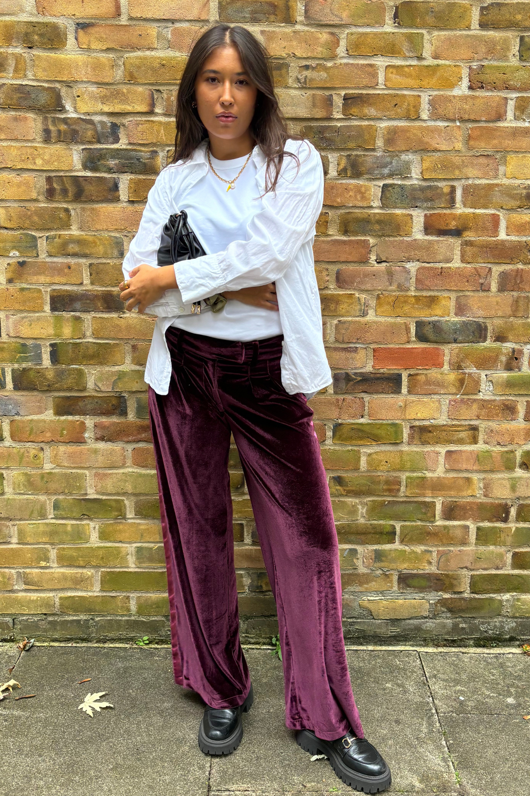 Grape Velvet Trousers