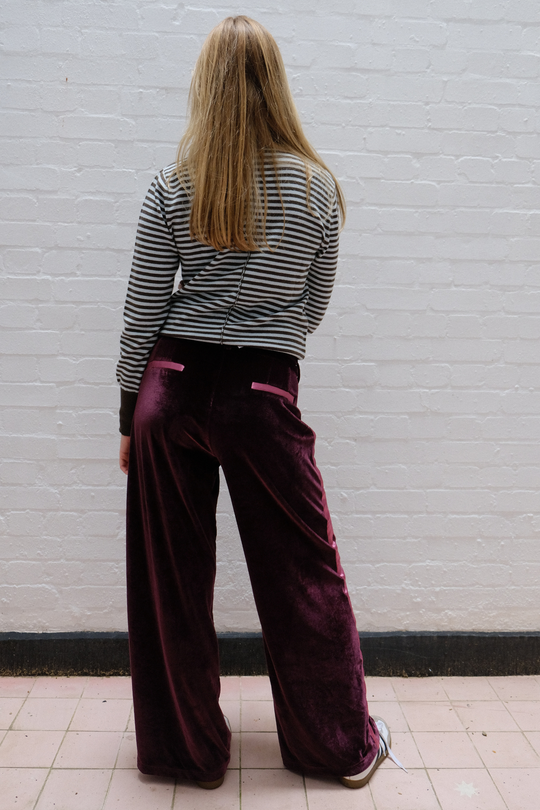 Grape Velvet Trousers