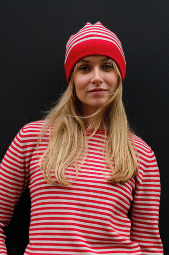 STRIPED BEANIE